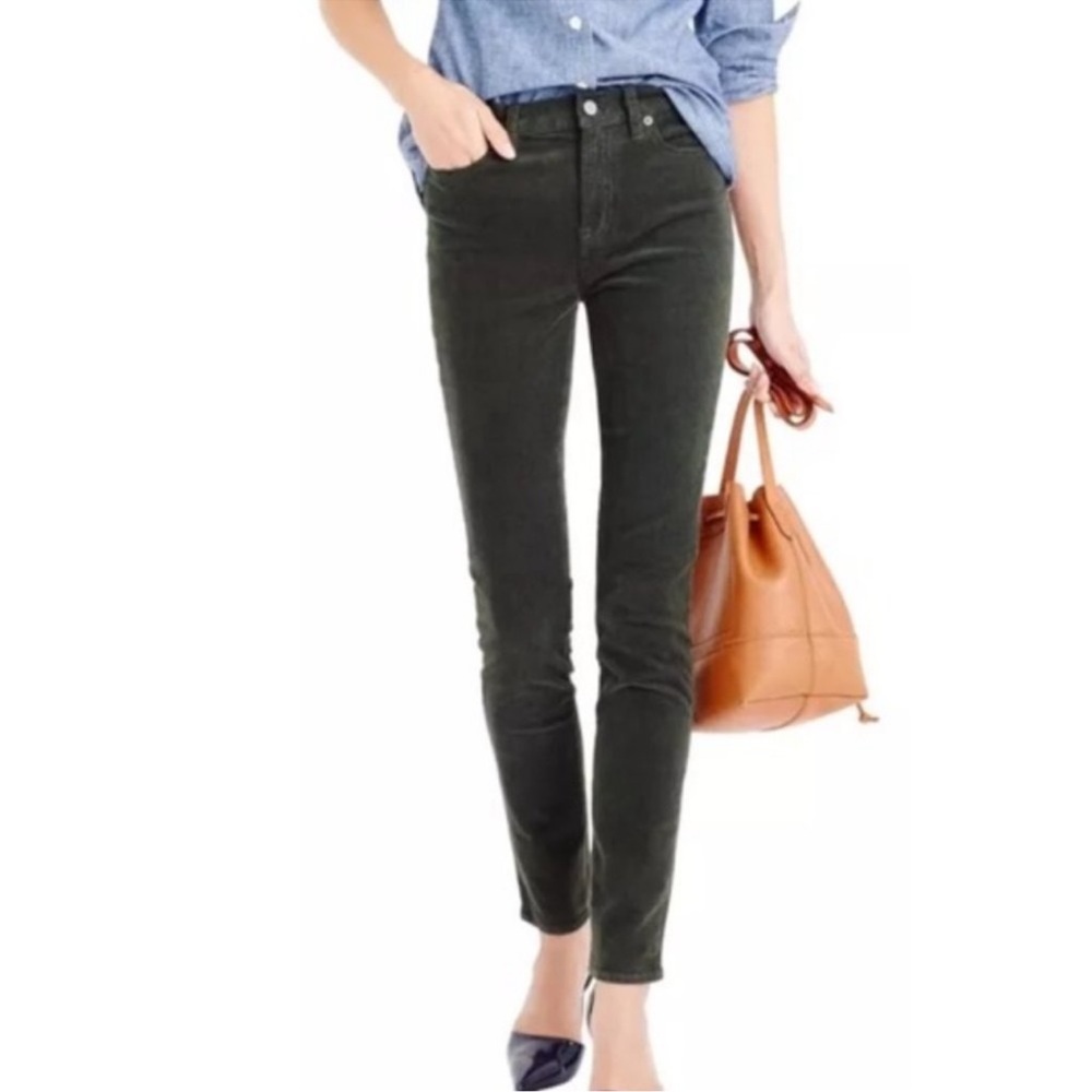 J. Crew Mid Rise Black Skinny Cords Corduroy Women’s Pants 31